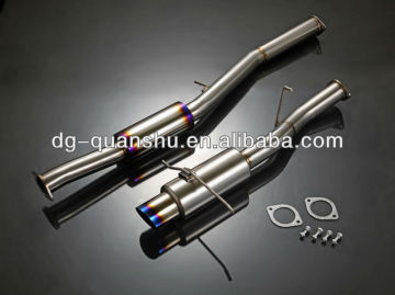 Titanium exhaust muffler forSubaru WRX