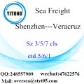 Shenzhen Port LCL Consolidação Para Veracruz