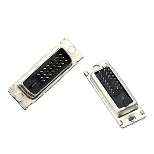 DVI 24+1 ชายตรงประเภท Straddle สำหรับ PCB