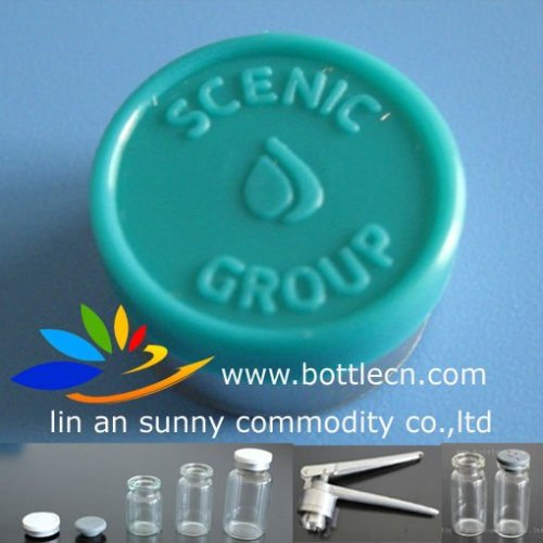 gv24 13mm flip off cap,sealed bottle caps,green scenic group logo for Hygetropin package