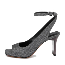 Women Canvas High Heel Sandals Fashionable Summer Shoes