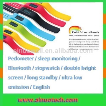 cheap silicone wristband pedometer smart silicone bracelet pedometer watch