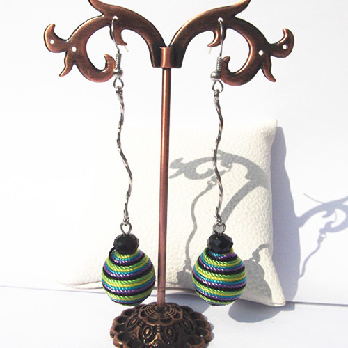 Multicolor Handmade Thread Earring