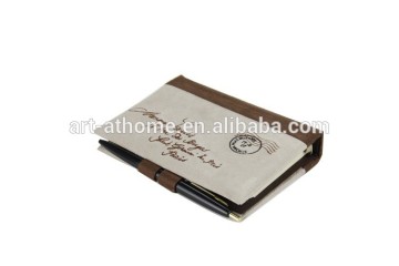 embroidery fabric covered multifunctional loose leaf notebook