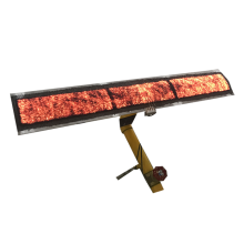 Thermosetting infrared catalytic gas burner for powder coating oven