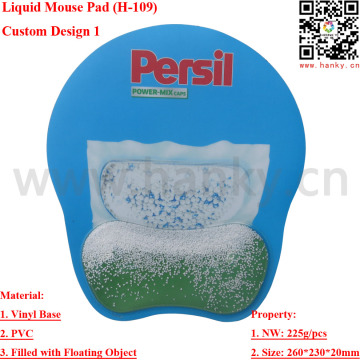 Liquid Wrister Mouse Pad, Liquid Wrist Floating Object or Solid Injected Mousepad, Advertising Mouse Mat, Promotional Mouse Pad