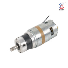 Threaded Shaft Silver Geared DC Motor