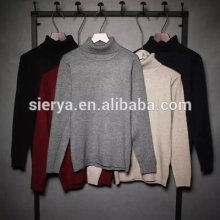 100%merino men's turtle neck sweater knitwear