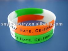 imprint silicone wristband
