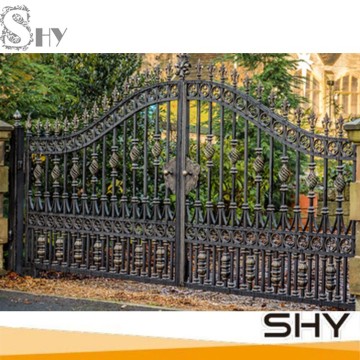 Metal iron frame door decorative gate