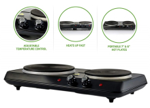 2500W Double burner hotplate