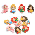 Fornitura Bella ragazza Kawaii Principessa resina Cabochon Flatback Portachiavi Art Decor Kids Hairpin Ornament Scrapbook Making