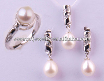 bridal jewelry sets pearl crystal