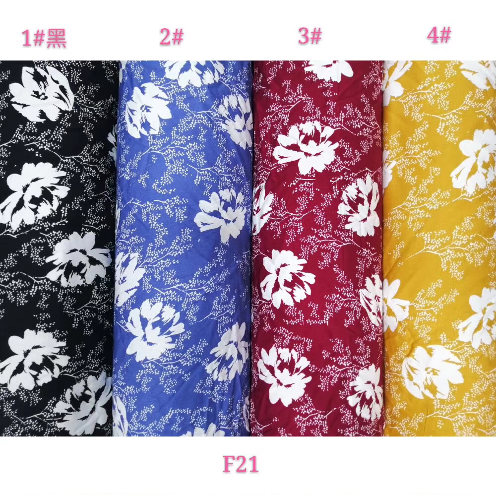 Professional Custom Twill Printed Floral Fabric 100% RAYON