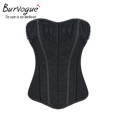 Burvogue Wholesale Women Firm Control Waist Cincher Overbust Corset and Bustier Tops