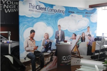 display backdrop stander