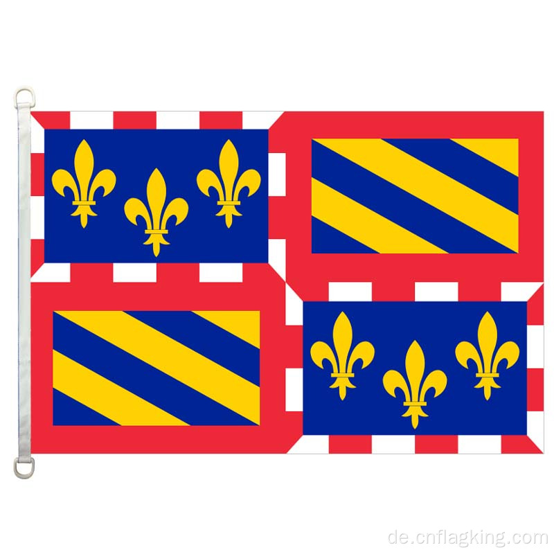 100 % Polyester Bourgogne-Flagge 90*150CM Bourgogne-Banner