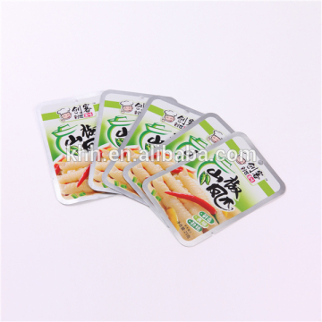 three side seal Chili food packaging bag