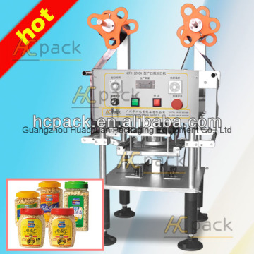 semi automatic plastic cup sealing lid machine