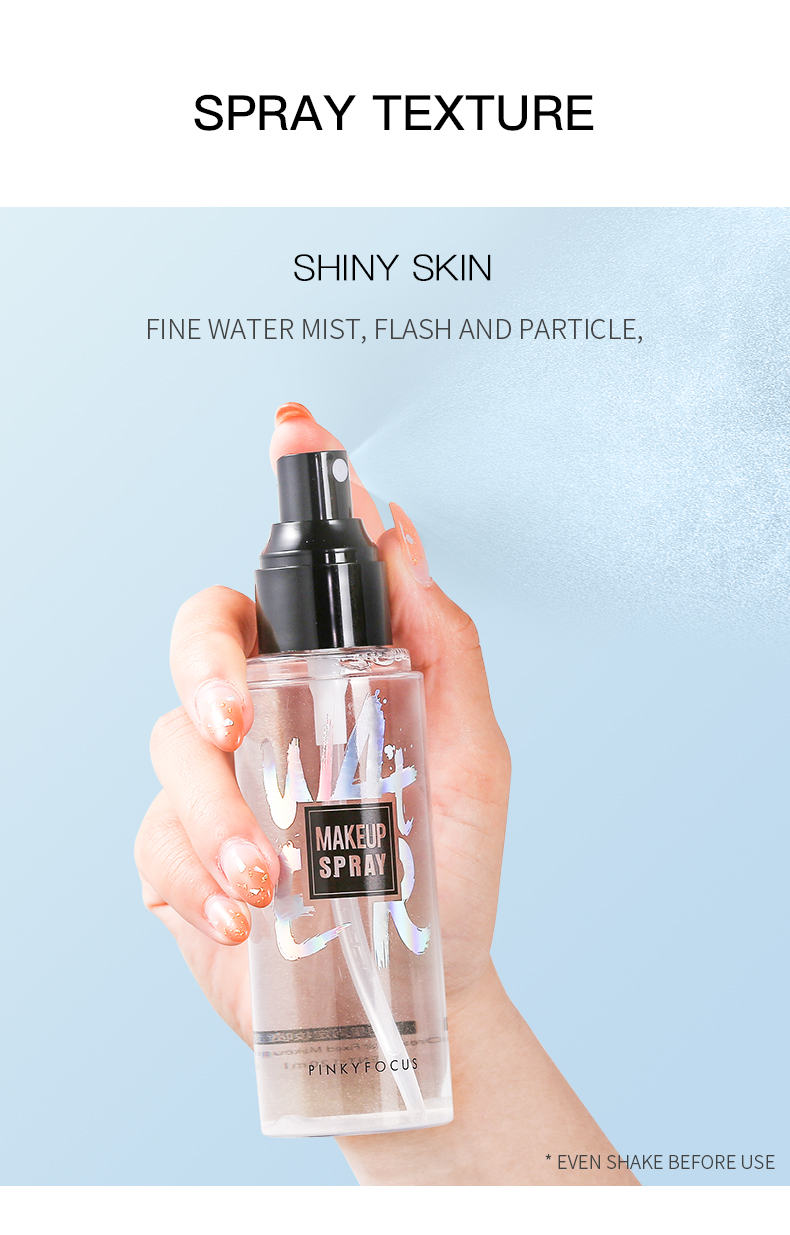 Pinky Focus All Day Cruelty-Free Makeup Setting Spray Oil-control 24 Hours Natural Long Lasting Make Up