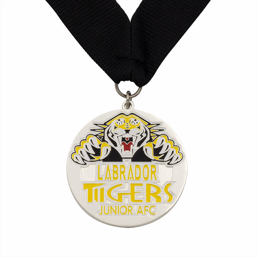 Maßgeschneiderte Junior Metal Emaille Tigers Medaille