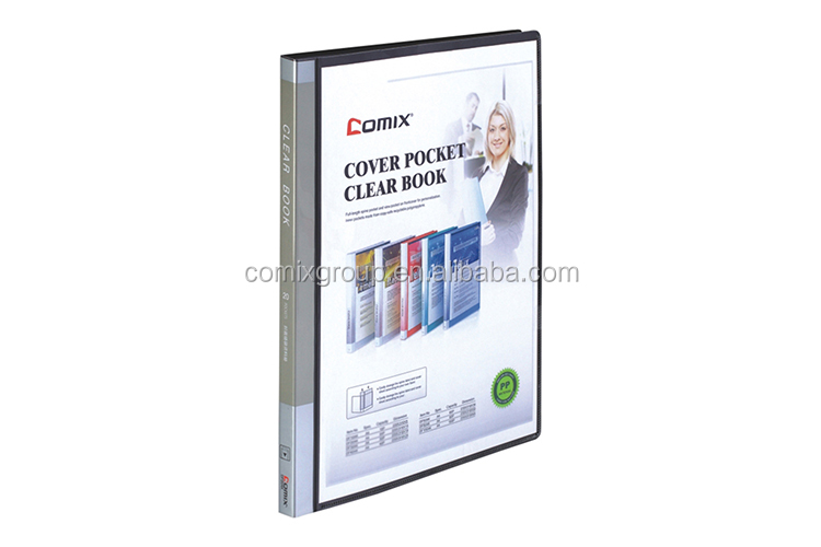 Comix stationery wholesale recycled material A5 20 pockets & 40 pockets Display book