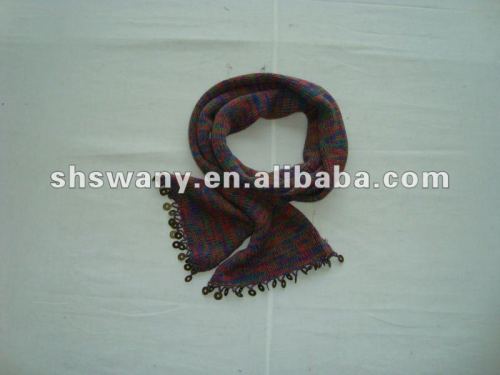 scarf with jewellery