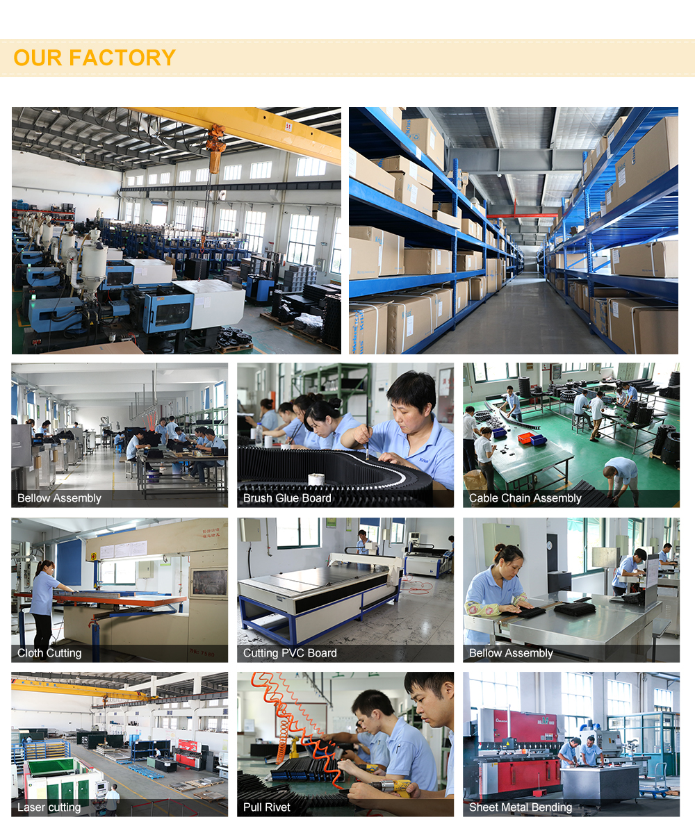 Durable Using Black Bridge Cable Drag Chain