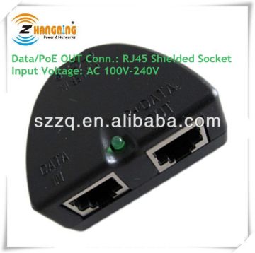 Black poe ethernet switch passive PoE injector