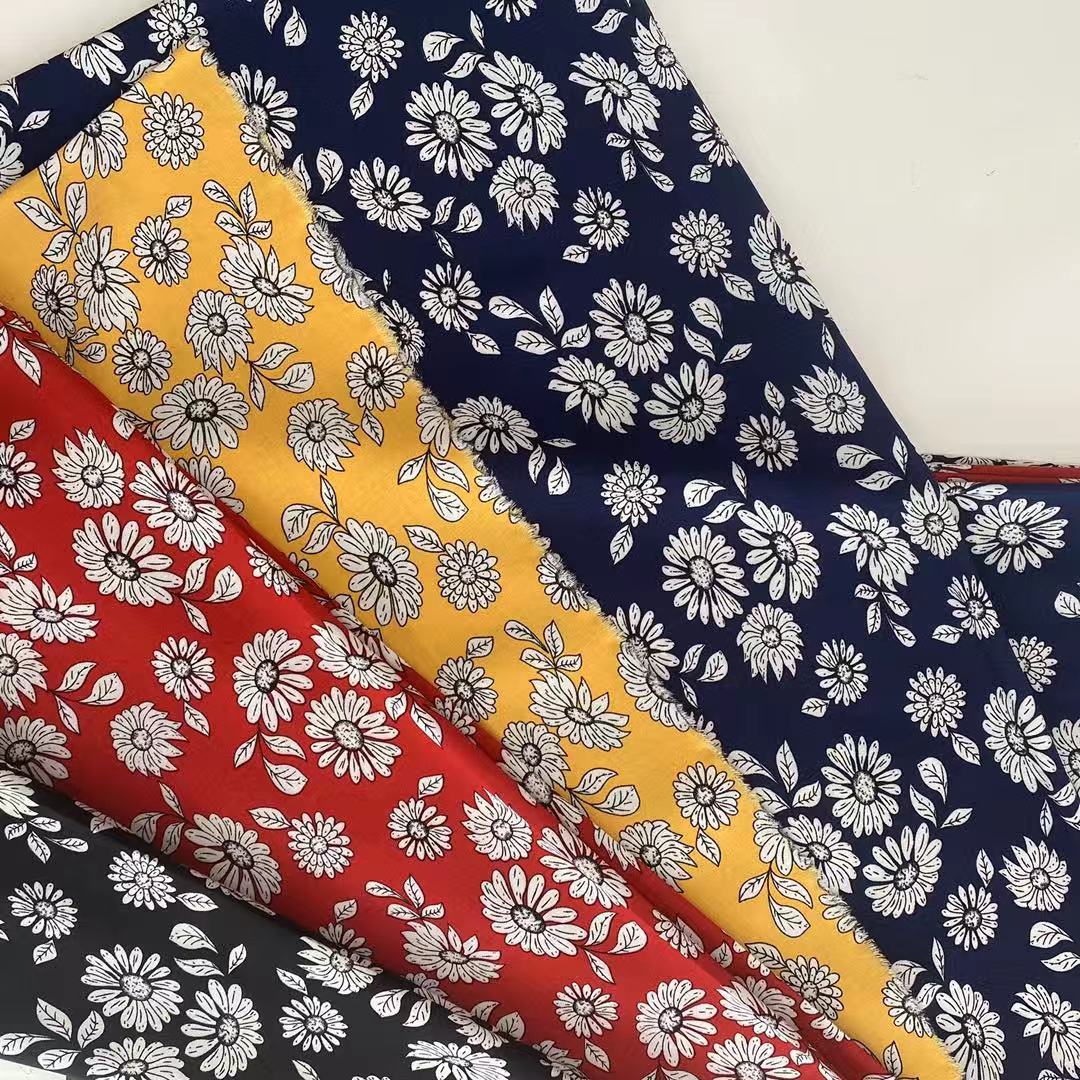 Shaoxing textile stock  100% Rayon/Viscose Woven Printed Fabric  rayon challis printed  30*30 Ecovero print  for shirt dress