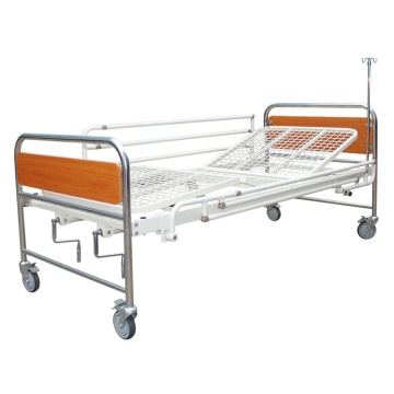 Cama para hospital com duas manivelas