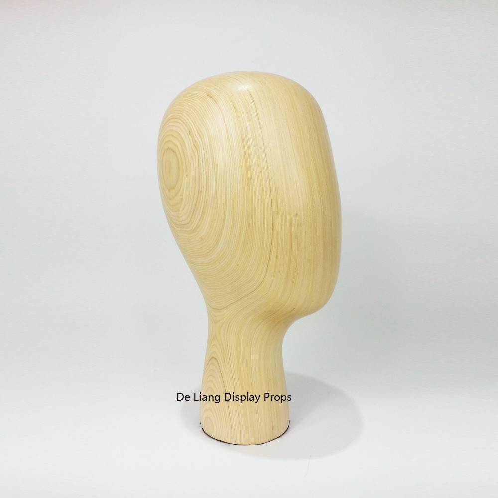 DL235 Factory wholesale Men head models mannequin wooden dummy egg head manikin