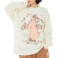 Çift Retro Angel Alfabe Baskı Sweatshirt