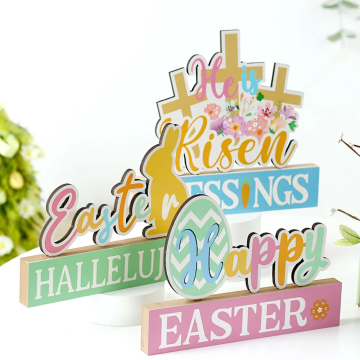 Wooden Halloween Ornaments and Easter Display Letter Decorations