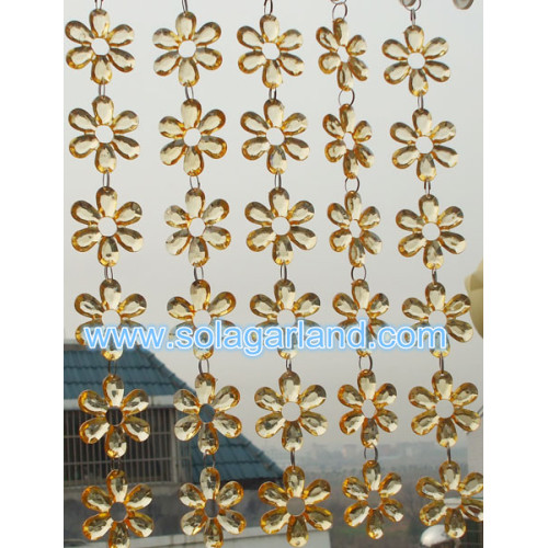 Hanging Acrylic Crystal Bead Strands Latest Designs For Hotel Restaurant Room Divider