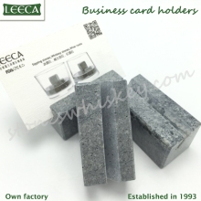 Natural stone soapstone name card holder