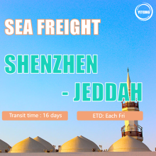 Frete marítimo de Shenzhen a Jeddah Arábia Saudita