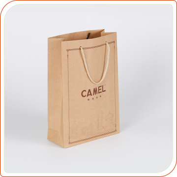 Clothes shopping paper carry bags with kraft paper manufacturer