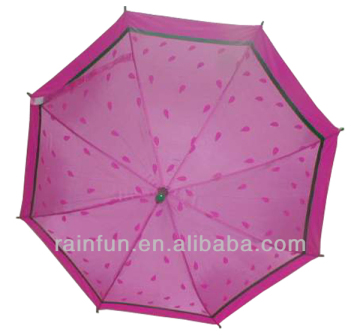 Promotion kid umbrellas pink child size umbrella