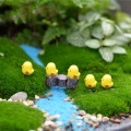 Cartoon 3D Kawaii Animal Yellow Chicken Miniature Artificial DIY Craft Faicy Garden Abbellimento fatto a mano