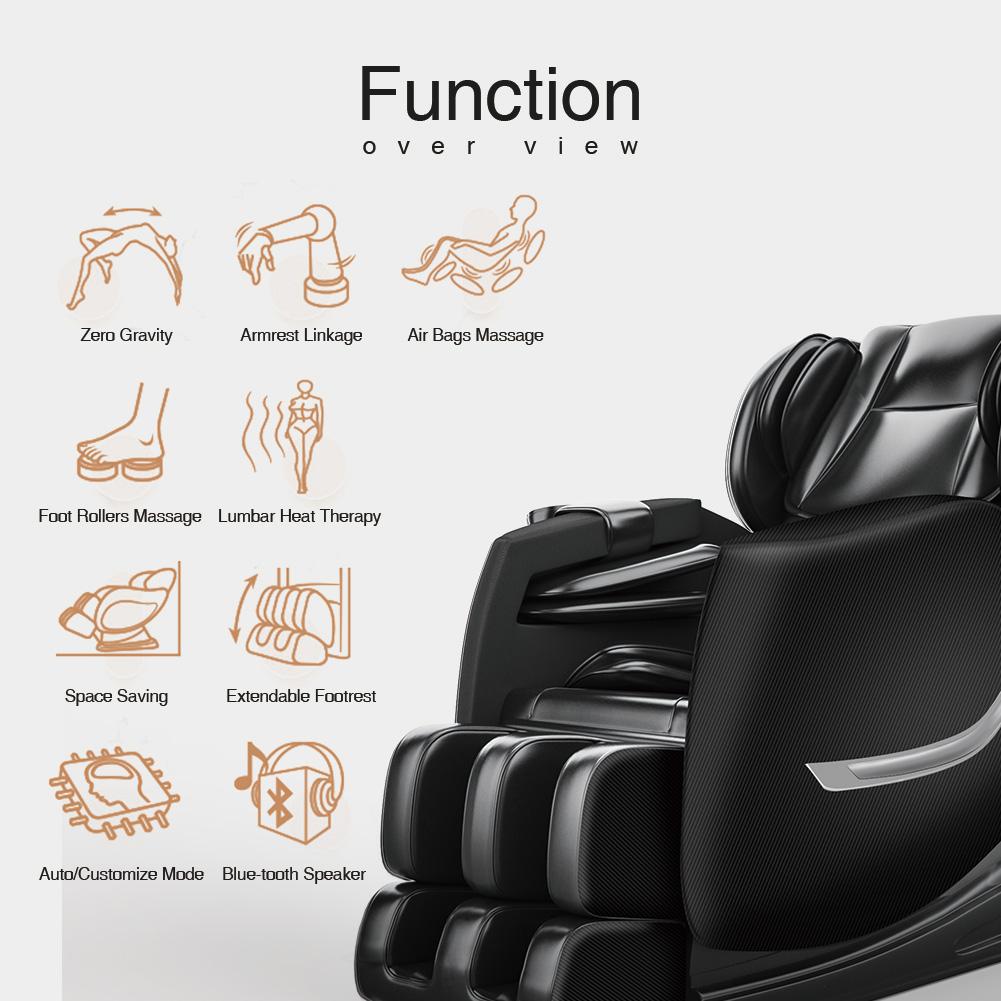 SS01 New Design 3D Zero Gravity Recliner Massage Chair For Healthcare Free Shipping