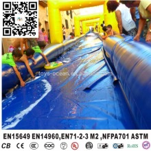 Inflatable city slide, single lane slip slide for city, water slide for adults