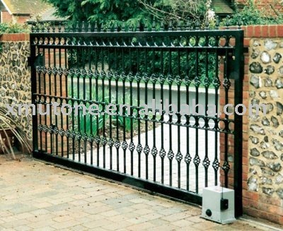 Black color garden gate