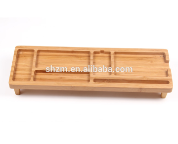 Desk Stationery Organiser Pen Pencil Holder Bamboo Desktop Organiser wholesale