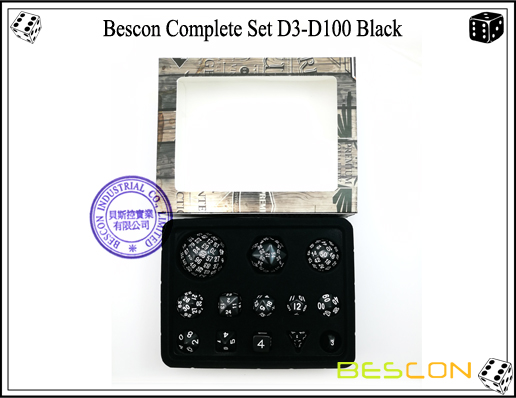 Juego completo de dados D3-D100 (15) Complete Dice Set D3-D100 (15)