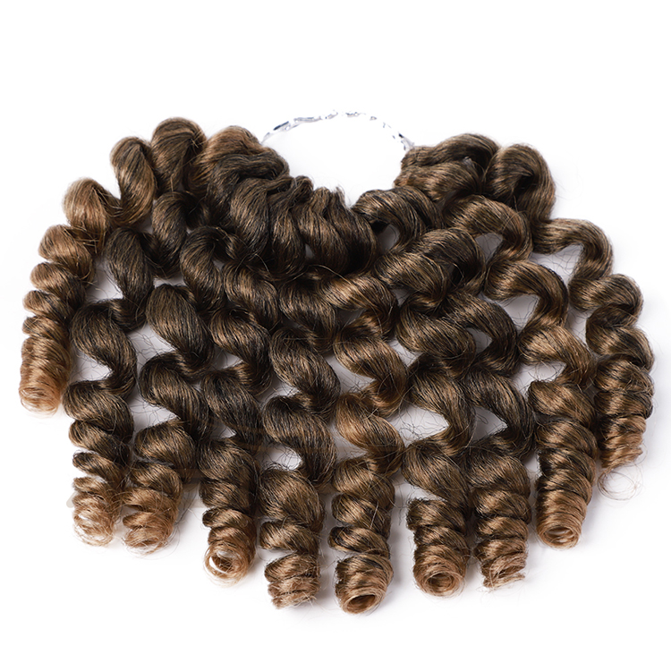 Aisi Hair 8 Inch Jumpy Wand Curly Crochet Braids 10 Roots Jamaican Bounce Synthetic Crochet Hair Extension For Black Women