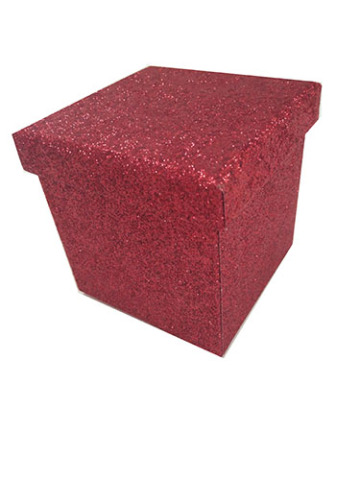 Christmas Cardboard Storage Glitter Box