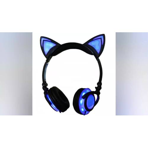 Auriculares de oreja de gato brillantes con buena garantía de calidad