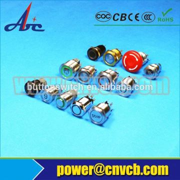 CE,IP67,RoHS 12mm square push button switch ip67