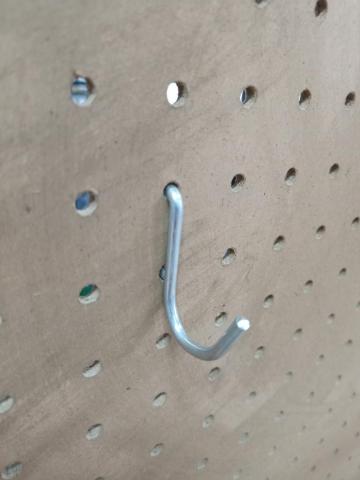 1" J pegboard hook